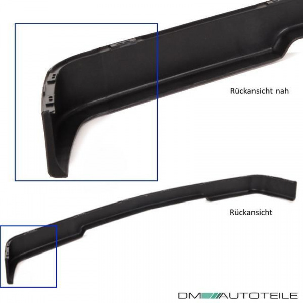 Frontspoiler Lippe vorne Schwarz + 10x Montage Clips 87-94 passend für BMW E30